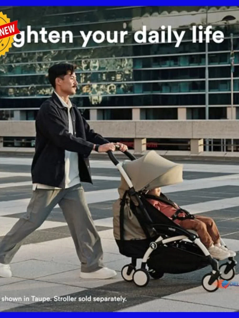 Sturdy Stroller Storage Bag with Wheel Base and Hooks